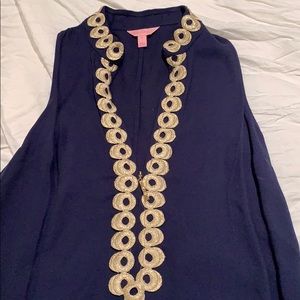 Lilly Pulitzer Jane Shift Dress Navy